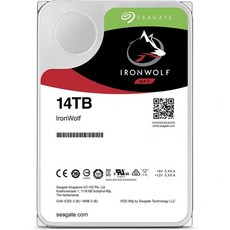 씨게이트 IronWolf 14TB NAS 내장 하드 드라이브 HDD – RAID 네트워크 연결 스토리지용 3.5인치 SATA 6Gb/s 7200RPM 256MB 캐시(ST14000 - 씨게이트ironwolf7200rpm256mb