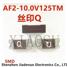 Q AEM 제조업체 표면 장착 퓨즈 칩셋 AF2 10 0V125TM 2410 10A 125VDC 100 5 10, 10piece, 10개