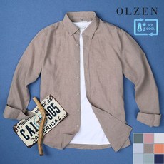 올젠 이지케어 컴포트 린넨 긴팔 셔츠 A ZOB2WC1307