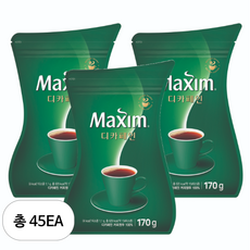 맥심 디카페인 원두커피믹스, 170g, 1개입, 45개