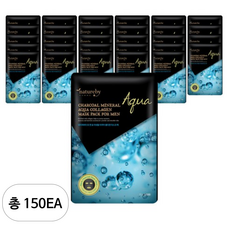 네이처바이 포맨 숯 미네랄 아쿠아 콜라겐 마스크팩, 25ml, 150개