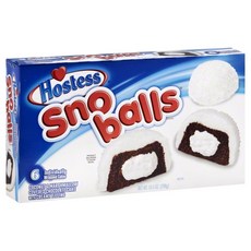 Hostess Snoballs Snack Cake 호스티스 스노볼 스낵 케이크 298g x 3개, Single