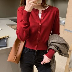로라로라하트로고가디건