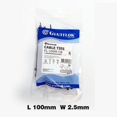 케이블타이 Black 100mm (100pcs), 1개