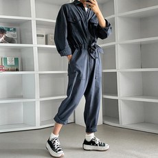 리넨남자점프슈트