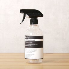 로맨틱노벰버 투명520ml 분무기(블랙 건), 1개, 투명520ml 분무기(블랙건) 라벨2블랙 Alcohol