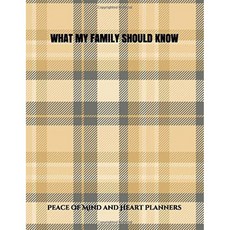 우리 가족이 알아야 할 사항 : 우리 가족이 알아야 할 사항 기록장 * Final Wishes Planner & In Case of, 단일옵션