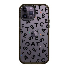 케이스티파이 st 아이폰 호환14 프로 갤럭시 z플립 케이스 휴대폰 아크릴 소재 블랙 색상 미니멀리스트 문자 디자인 호환용 호환 14 13 12 맥스 11 프로맥스용 후면 커버