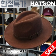[현대백화점][햇츠온]J5JT302BW JILL STUART 브랜드 남자 여자 코디 소가죽 보우 겨울 페도라 중절모 챙 울