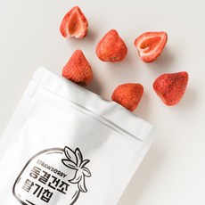 무설탕 무첨가 딸기 100% 동결건조 딸기칩, 50g, 2개