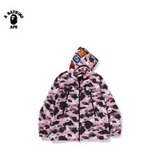 BAPE 베이프 정품 / 웜업 카모샤크 후디 남성 자켓 WARM UP CAMO SHARK HOODIE JACKET