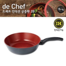 [네오플램] 드셰프 IH(인덕션) 웍(궁중팬) 28cm, 상세 설명 참조, 1개