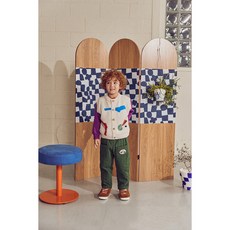 데님인더박스라인블럭조끼