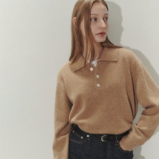 DUNST 11/29 예약배송 UNISEX COLLARED BABY ALPACA SWEATER SOFT CAMEL_UDSW3D137CM UDSW3D137CM 170894