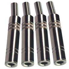 CES 6.35mm 1/4인치 스테레오 TRS 여성 커넥터 잭4팩, CES 6.35mm 1/4인치 스테레오 TRS 여성 커