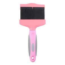 양면 애완 동물 헤어 트리머 빗 브러시 강아지 고양이 머리 모피, 1개, 2.Pink L
