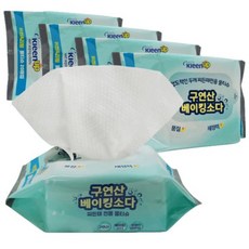 에파타 찌든때에 탁월 구연산 베이킹소다 함유 물티슈행주 5팩, 5개