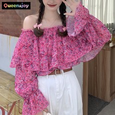 오프숄더블라우스