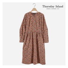 써스데이아일랜드 [Thursday Island] 지퍼 여밈 코듀로이 원피스(T218MOP252W)