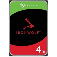 씨게이트 IronWolf ST4000VN006 4TB 하드 드라이브 - 3.5인치 내장 SATA(SATA/600) 기존 자기 기록(CMR) 방식 - st4000vn006