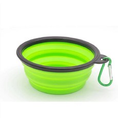 접이식 실리콘 강아지 먹이 그릇 야외 여행 휴대용 공급기 카라비, 1개, B.1000ML