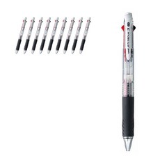 제트스트림 3색 멀티펜 SXE3-400 0.38mm, 딥투명 T, 10개 딥투명 T, 10개