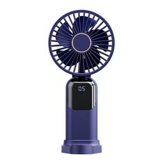 NUNUHANA 휴대용저소음F01미니초경량 무선선풍기 G4, 블루
