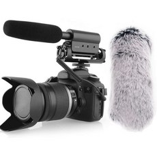 Nicama SGC598 3.5mm 인터뷰 샷건 마이크 윈드스크린 머프 DSLR 카메라용 카디오이드 지향성 콘덴서 비디오 니콘 캐논 캠코더 소니 미러리스 카메라, 1개