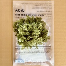 Abib 아비브 약산성 pH 시트 마스크 부활초 핏 10매