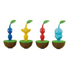 총 4종 세트 피크민 유라유라 피규어 공식 상품 마스코트 피규어 약 7 cm