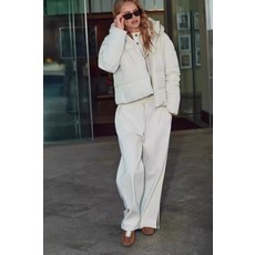 ZARA 여성점퍼 데일리룩 크롭 후드 패딩 자켓