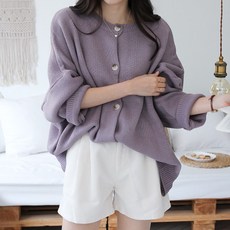 봉봉스토리 언플러그 여성 라운드 가디건 루즈핏 빅사이즈 봉스토리 언플러그 여성 라운드 가디건 루즈핏 빅사이즈