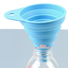 피리마트 접이식 실리콘 깔대기 중형 접이식실리콘용기, 그린