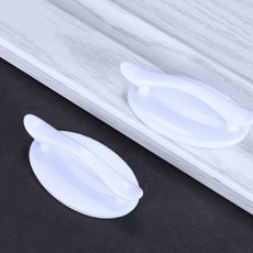 화이트 부착형 서랍 손잡이 창문 도어 장농 문고리, 단품