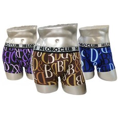 국내산 하이로보 빅영문 아웃밴드 드로즈 3매입