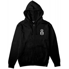 (레벨 에이트) REBEL8 STANDARD ISSUE LOGO 짚업 후디 후드 검정 ZIP UP HOODIE Black (L)
