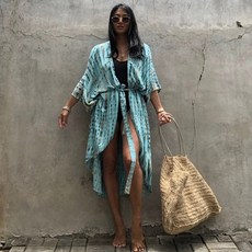 커버업 필라테스 상의 로브 비키니 레깅스 수영 수영복 여성용 비치 커버 업 블랙
