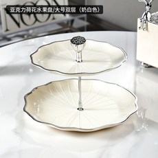 애프터눈티트레이 2단 3단 디저트 트레이 과일 접시, 옵션2, 1개
