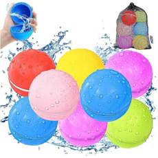 SOPPYCID Reusable Water Balloons for Kids Pool Beach Water Outdoor Summer Toys Soft Silicone Wate