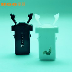 상자류 쓰레받기청소함 가정용 누르기 제조업자 카드 비닐 플라스틱 스프링 키링 부속부품 적용 자동차, 화이트 20 개