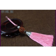삼직구 태슬 장신구 퀄리티 인도네시아 여섯 조각 금강 남성 여성 열쇠고리, 분홍 색깔
