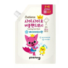 베비언스 핑크퐁 버블 핸드워시 베이비파우더향 리필형, 450ml, 2개