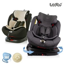 [토드비] 티베이360 오가닉 회전형 카시트(ISOFIX), 어반블랙