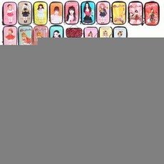 KC인증 에나멜 일러스트 파우치 (대중소세로형) 데일리백 가방 지갑 화장품 여행용 에코백 장바구니 사은품