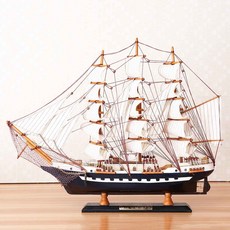 310236 / 65cm 나무 요트 모델 세일링 선박 디스플레이 규모 보트 장식 선물 키트 어셈블리 모델 빌딩 키트 선물 장식