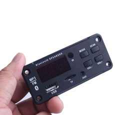 블루투스 자동차 키트 오디오 USB TF FM 라디오 모듈 무선 블루투스 MP3 WMA 디코더 보드 MP3 플레이어 자, 02 Black