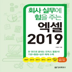 정보문화사 회사 실무에 힘을 주는 엑셀 2019