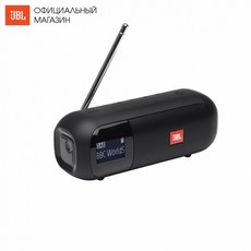 스피커 JBL JBLTUNER2FM 휴대용 블루투스 다이나믹 뮤지컬 라우드 스피커 무선 오디오 스피커 어쿠스틱 시스템|휴대용 스피커|, 1개(A0), Black(A0), 러시아(A0)