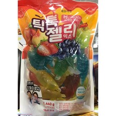 [코스트코]틱톡 젤리 믹스 청포도 포도 딸기 사과 복숭아 1440G, 1개