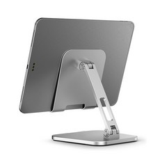 실용적인 태블릿 스탠드 패드 에어 미니 접이식 홀더 블랙 경량 우아한 조절식 데스크탑 노트북 도크